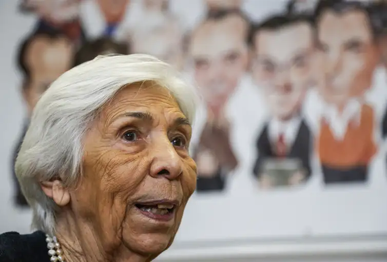 São Paulo (SP) 09/02/2024.  A química Yvonne Mascarenhas, primeira mulher a ocupar uma cadeira no Departamento de Física e Engenharia de S. Carlos da USP em 1956 .  
Foto: Paulo Pinto/Agência Brasil